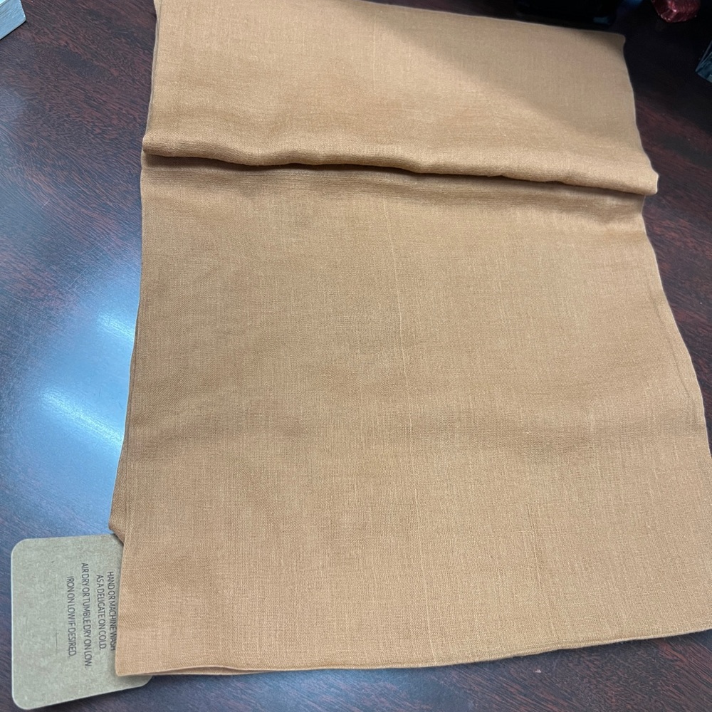 Hand-Dyed Tan Scarf
